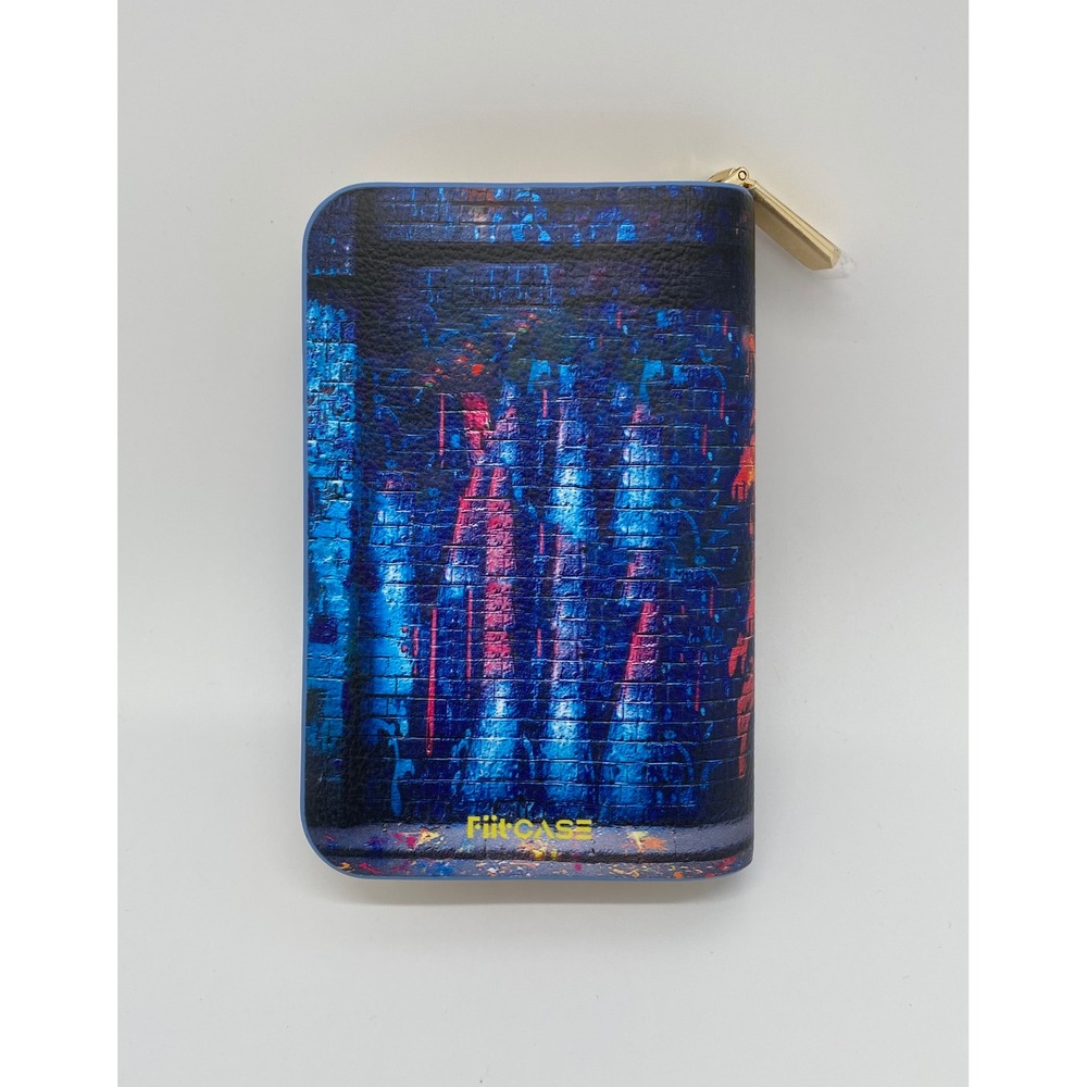 FiitCASE‎ Mushroom Graffiti Eye Graphic Zip Around Small Wallet Multicolor - Picture 2 of 6
